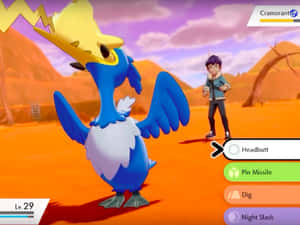 Pokémon Cramorant Swallowing Pikachu Wallpaper