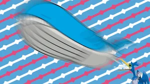 Pokémon Cramorant With Wailord Wallpaper