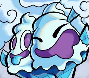 Pokemon Fanart Of Vanilluxe Wallpaper