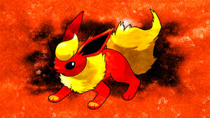 Pokemon Flareon With Black Glow Wallpaper