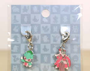 Pokémon Fomantis And Lurantis Keychain Wallpaper
