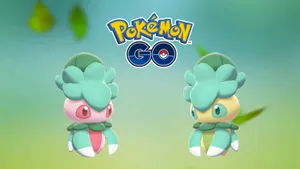 Pokémon Fomantis And Shiny Formantis Wallpaper