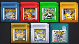 Pokemon Gameboy Cartridge Collection Wallpaper