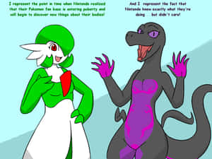 Pokémon Gardevoir And Salazzle Wallpaper