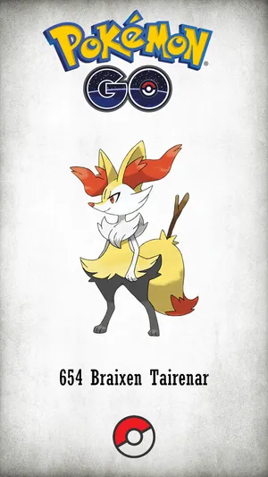 Pokemon Go Braixen Promotional Artwork Wallpaper