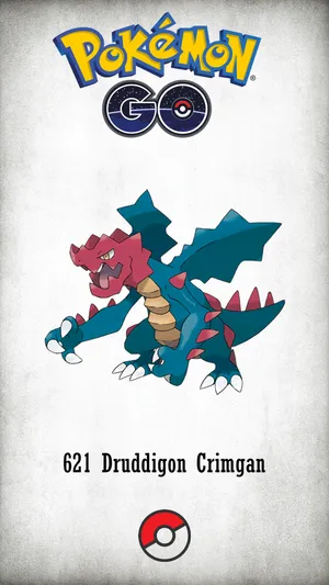 Pokemon Go Druddigon Promotional Art Wallpaper