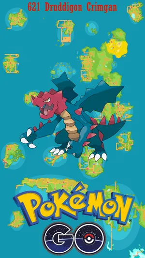 Pokemon Go Druddigon Promotional Artwork Wallpaper