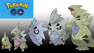 Pokemon Go Evolution Chain Larvitar Pupitar Tyranitar Wallpaper