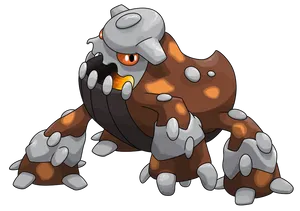 Pokemon Heatran On White Background Wallpaper
