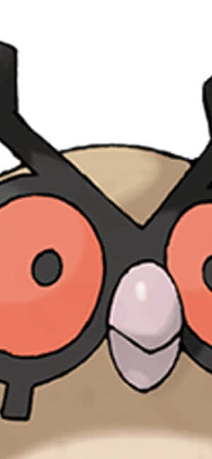 Pokemon Hoothoot Face Up-close Wallpaper