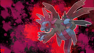 Pokémon Hydreigon In Painted Black Wallpaper