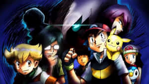 Pokemon League Championsand Companions Wallpaper