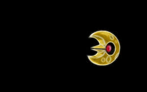 Pokemon Lunatone With Plain Black Wallpaper