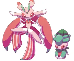 Pokémon Lurantis And Fomantis Wallpaper