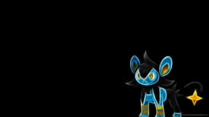 Pokemon Luxio On Black Background Wallpaper