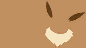 Pokemon Minimalist Eevee Desktop Wallpaper