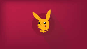 Pokemon Minimalist Pikachu Playboy Aesthetic Wallpaper