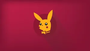Pokemon Minimalist Pikachu Playboy Aesthetic Wallpaper