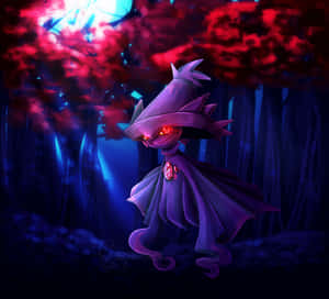 Pokémon Mismagius In Dark Forest Wallpaper