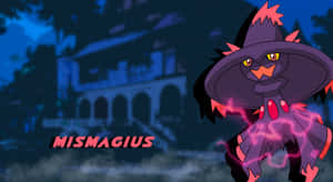 Pokémon Mismagius In Haunted House Wallpaper