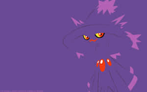 Pokémon Mismagius In Purple Wallpaper