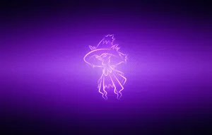 Pokémon Mismagius In Purple Wallpaper