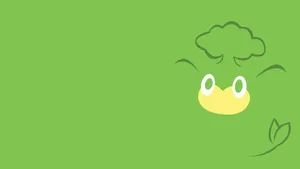 Pokémon Pansage Outline Wallpaper