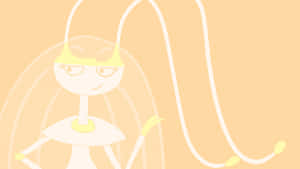 Pokemon Pheromosa Orange Aesthetic Illustration Wallpaper