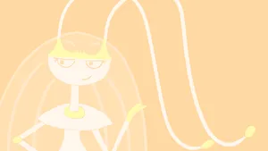 Pokemon Pheromosa Orange Aesthetic Illustration Wallpaper