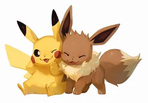 Pokemon Pikachu And Eevee Wallpaper