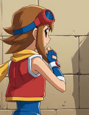 Pokemon Ranger Female Character Contemplation Wallpaper