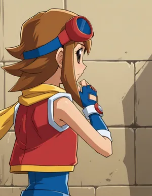 Pokemon Ranger Female Character Contemplation Wallpaper