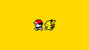 Pokemon Redand Pikachu8bit Wallpaper