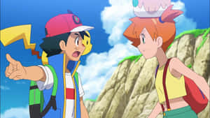Pokemon Rivalry Animated Scene Wallpaper