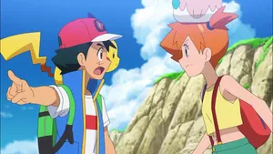 Pokemon Rivalry Animated Scene Wallpaper