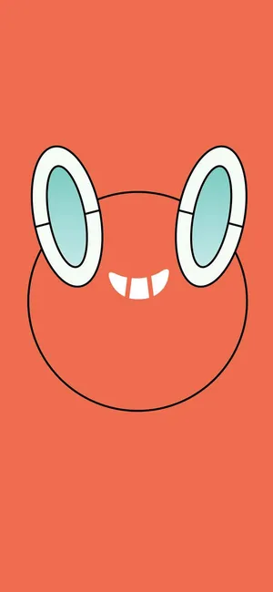Pokémon Rotom Cartoon Phone Wallpaper