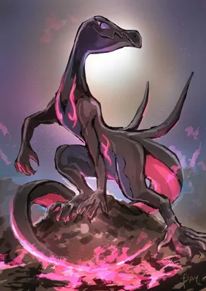 Pokémon Salazzle In Rock Wallpaper