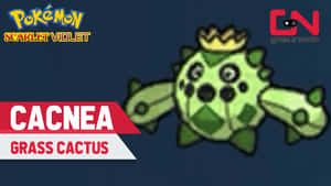 Pokemon Scarlet Violet Cacnea Poster Wallpaper