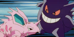 Pokemon_ Showdown_ Nidoking_vs_ Gengar Wallpaper
