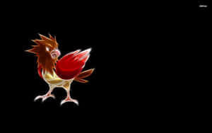 Pokemon Spearow Plain Black Wallpaper