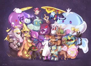Pokémon Species With Dusclops Wallpaper