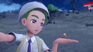 Pokémon Trainer And Wild Yungoos Wallpaper