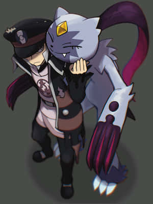 Pokemon Trainer Ingo And Sneasler Wallpaper