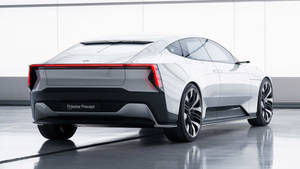 Polestar 2 In Volvo Showroom Wallpaper