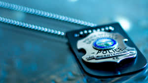 Police Badge Reflection Wallpaper