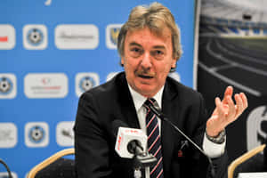 Polish Football Association President Zbigniew Boniek Media Event Wallpaper