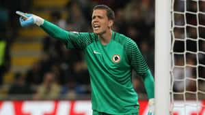 Polish Goalkeeper Wojciech Szczesny In Action Wallpaper