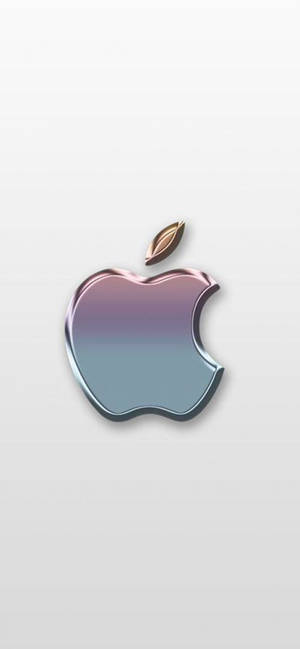 Polished 3d Apple Iphone Logo Wallpaper