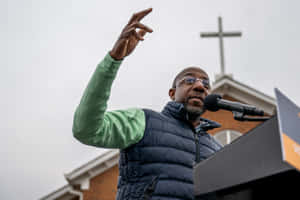 Political Pastor Raphael Warnock Wallpaper