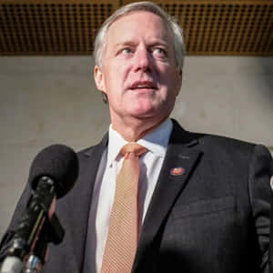 Politician Speakingat Microphone Wallpaper